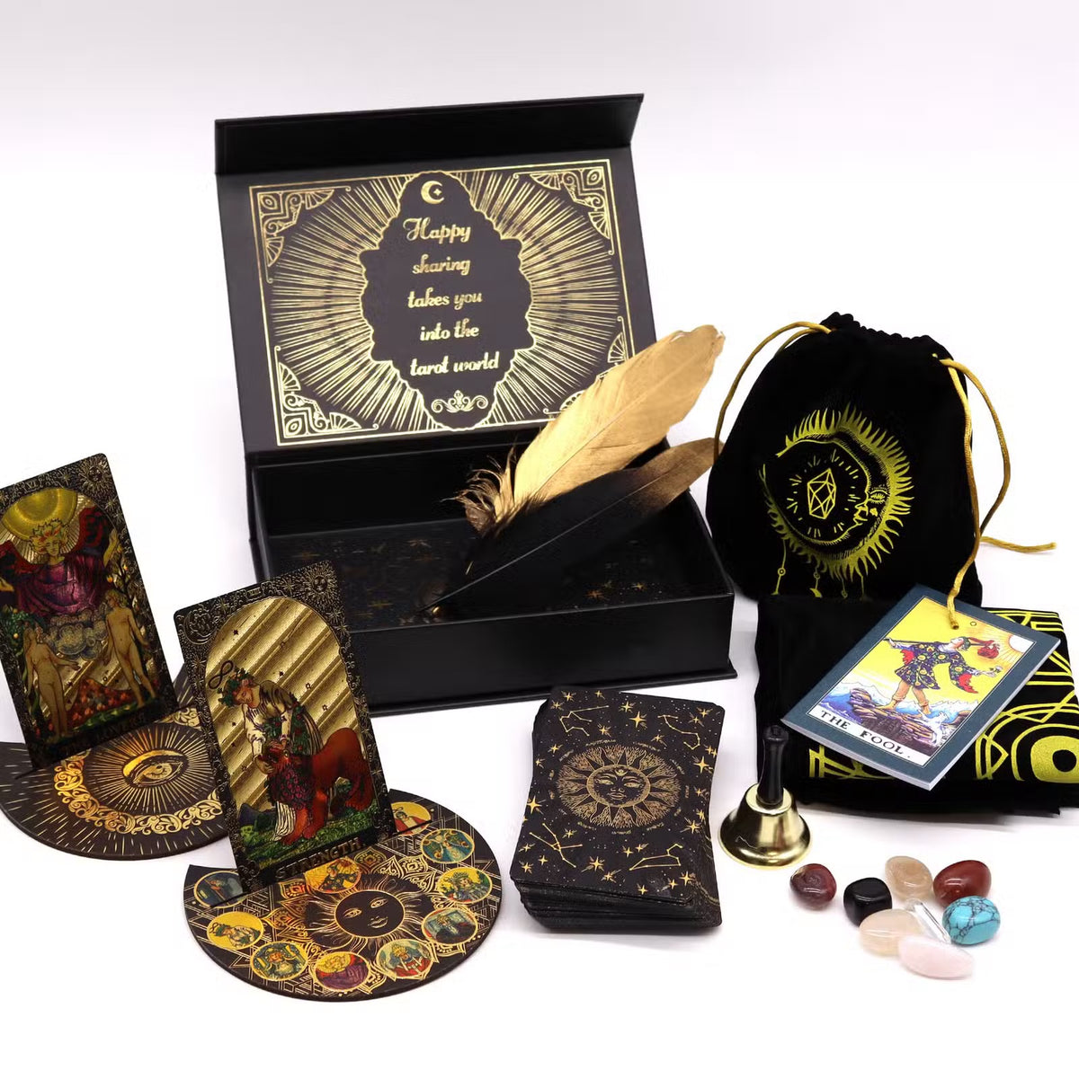 Let The Magic Begin Luxury Gold Foil Tarot Gift Set