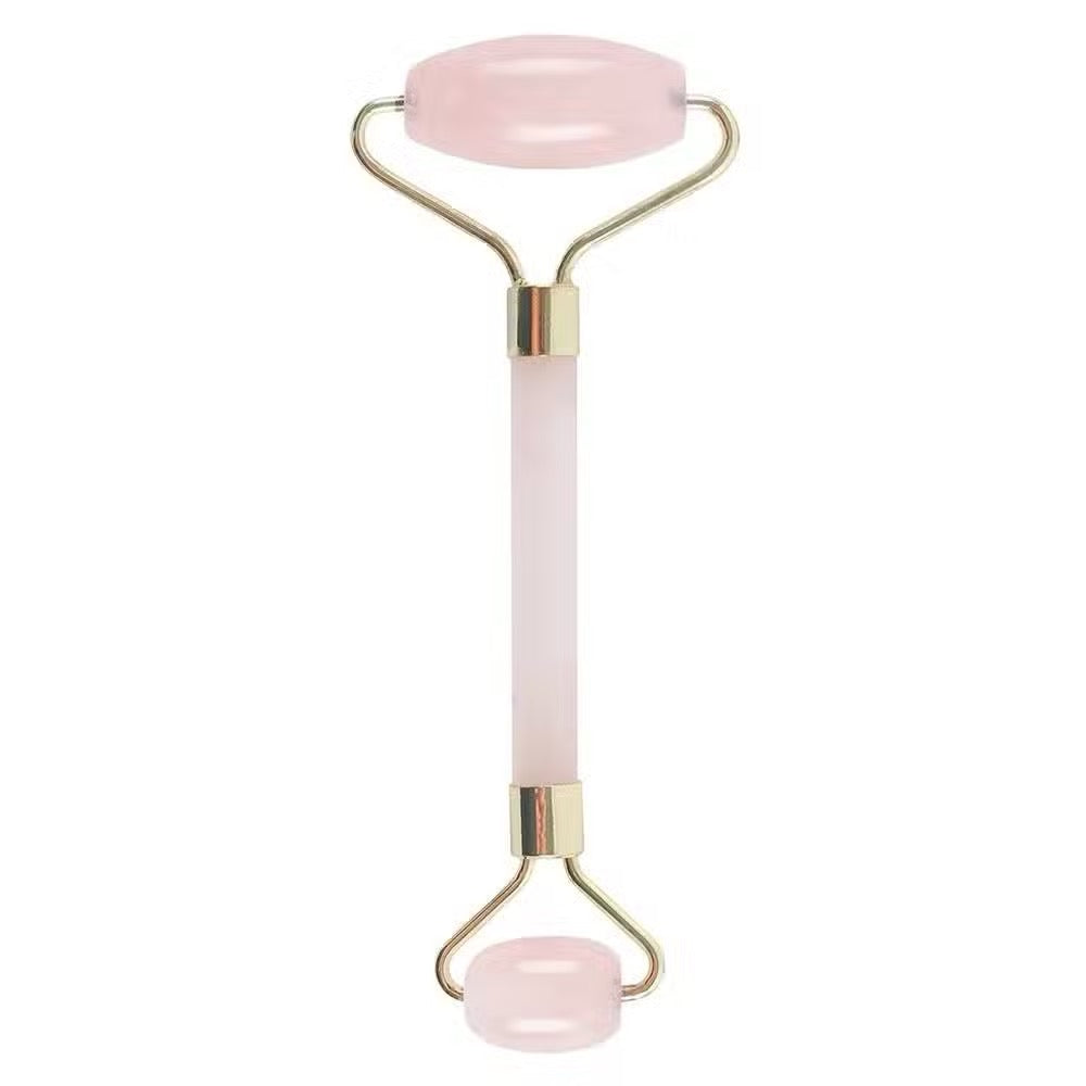 Rose Quartz Gemstone Face Roller with Pouch