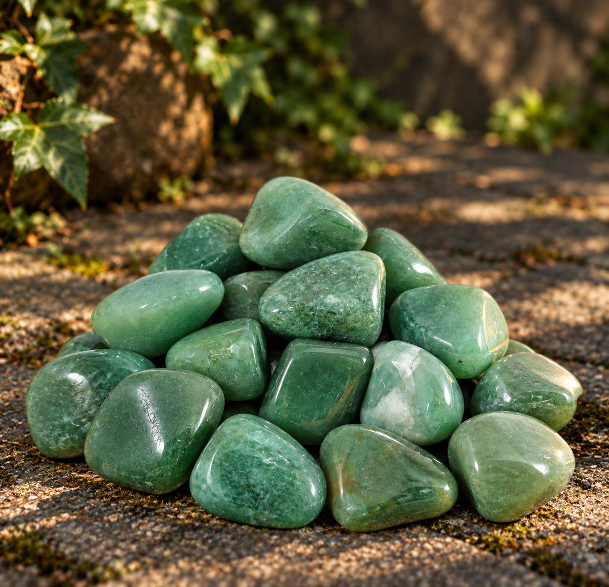 Green Quartz Tumble Stone