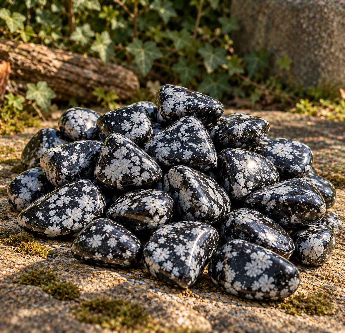 Snowflake Obsidian Tumble Stone