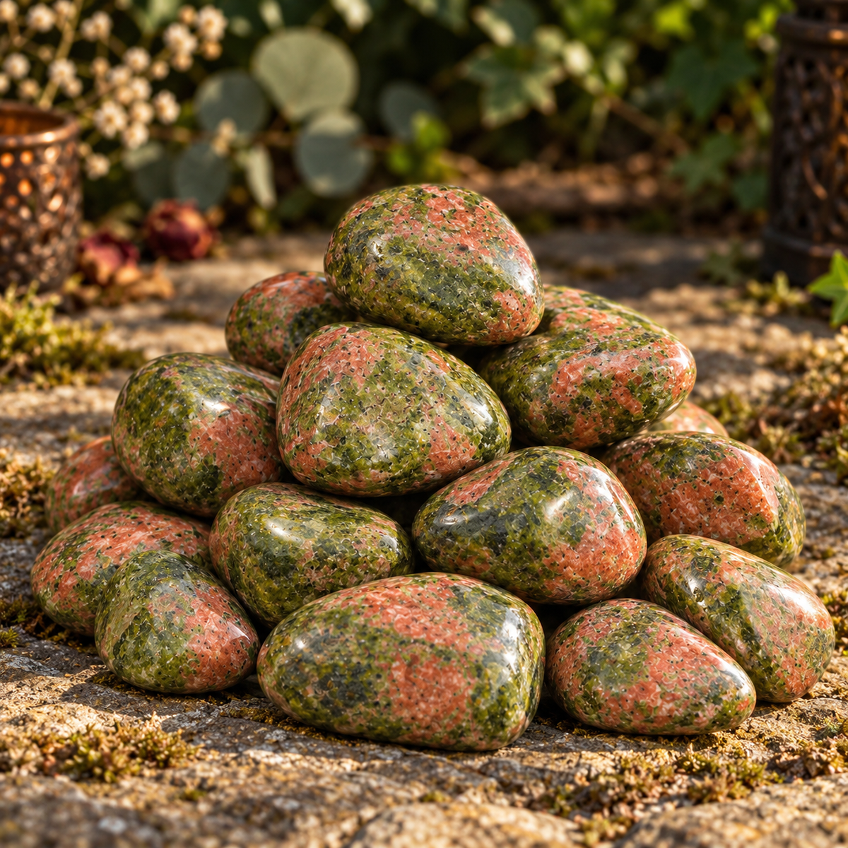 Unakite Tumble Stone