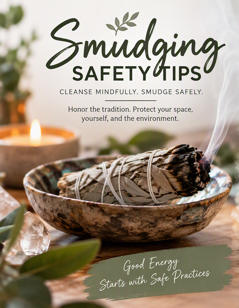 Safe Crystal Smudging: How to Cleanse Your Crystals Safely and Mindfully