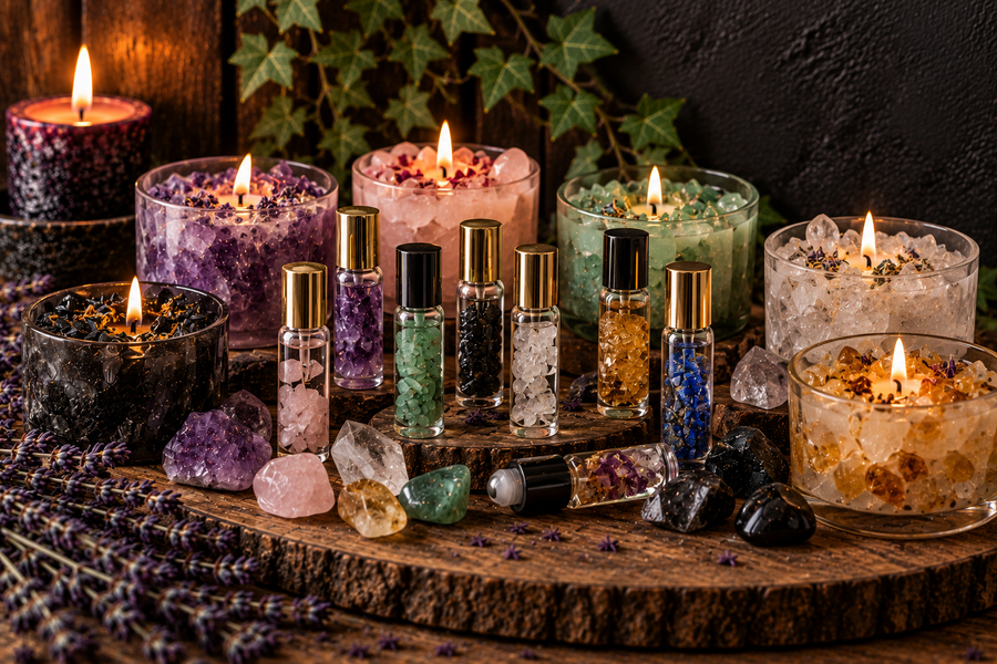 Crystal Oils & Candles