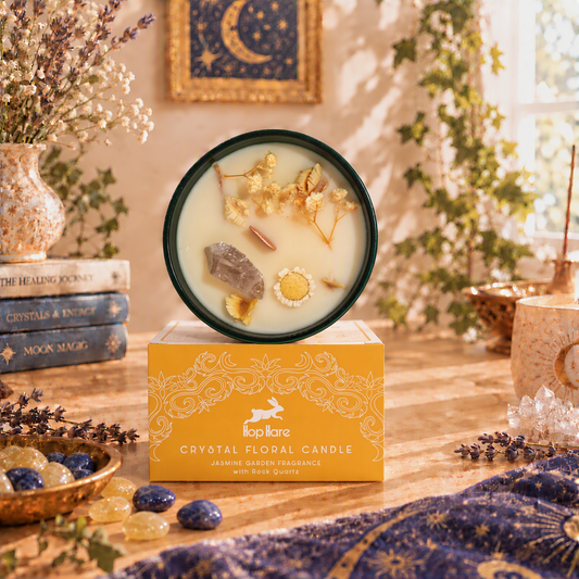 The Lion - Crystal Magic Flower Candle