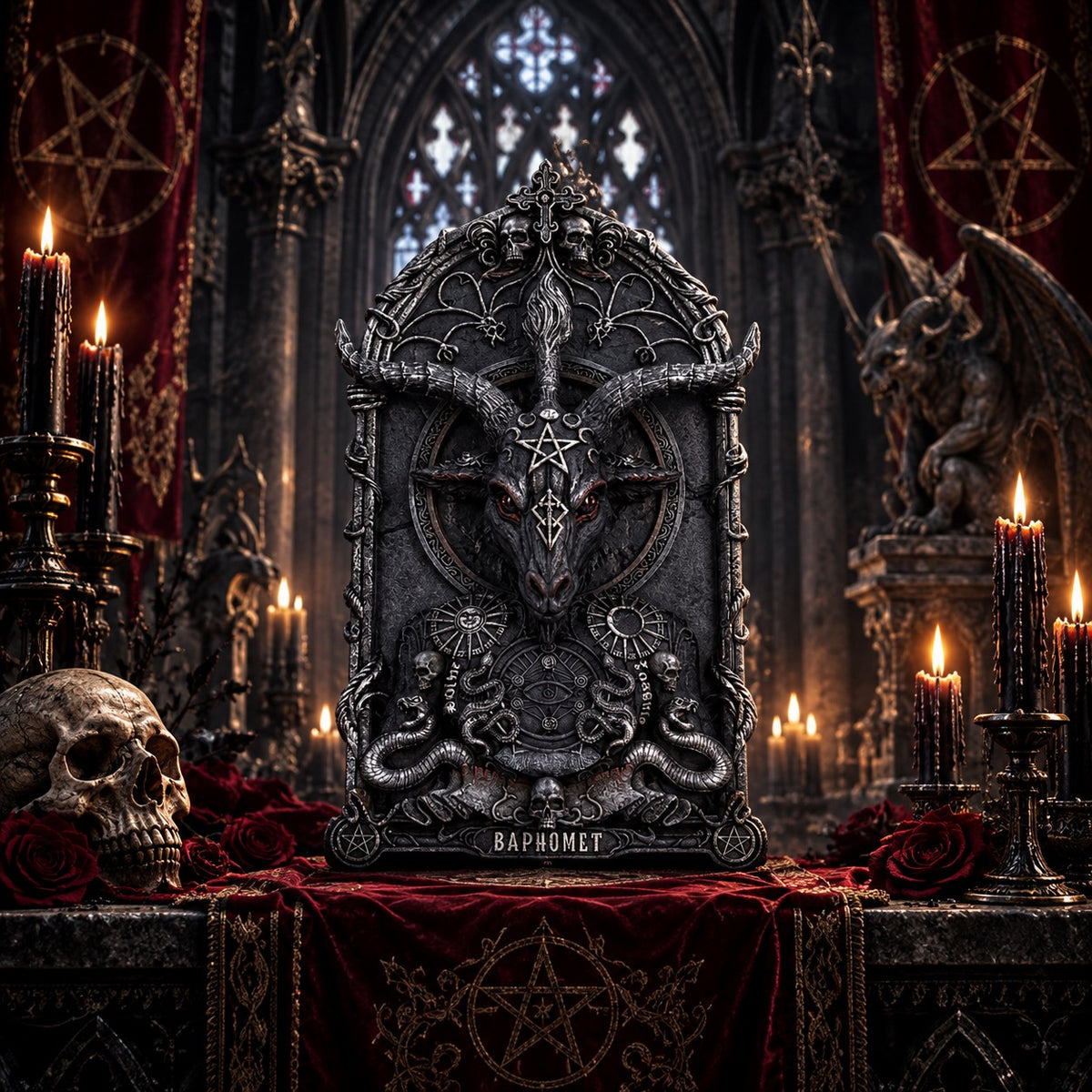 Baphomet's Invocation Wall Plaque 30.5cm