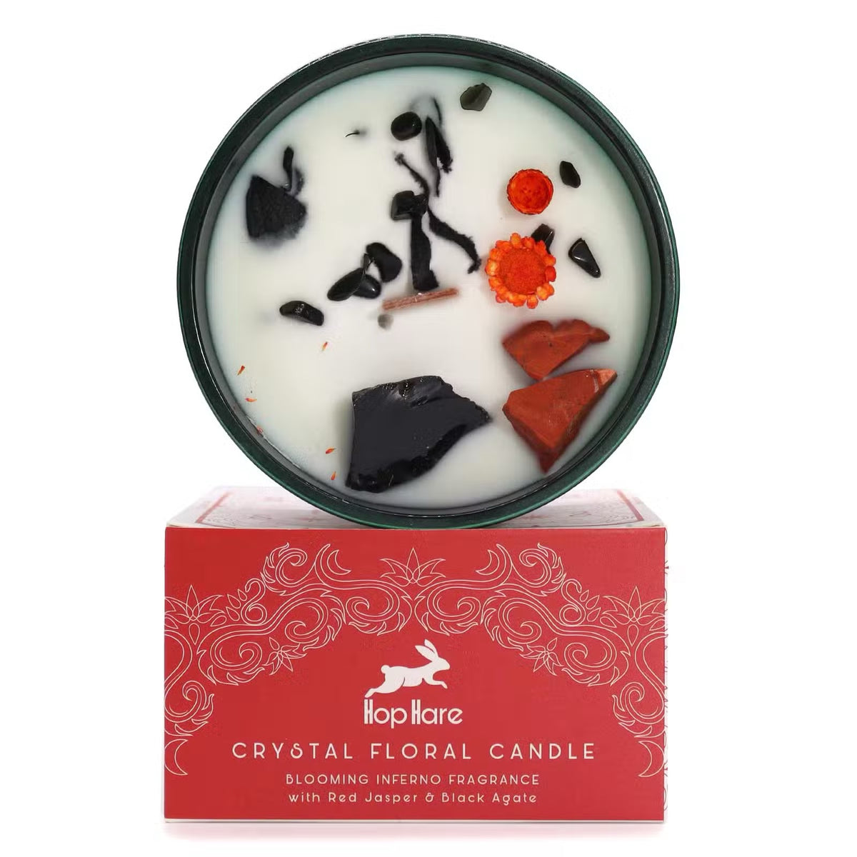 The Devil - Crystal Magic Flower Candle