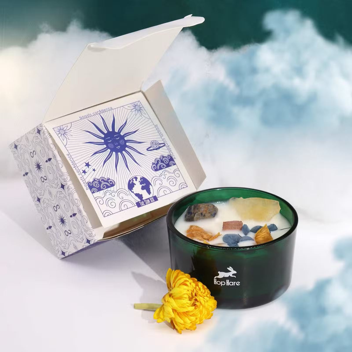 The Sun - Crystal Magic Flower Candle