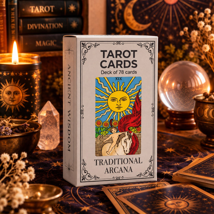 Traditional Arcana Tarot Cards with Guide Book