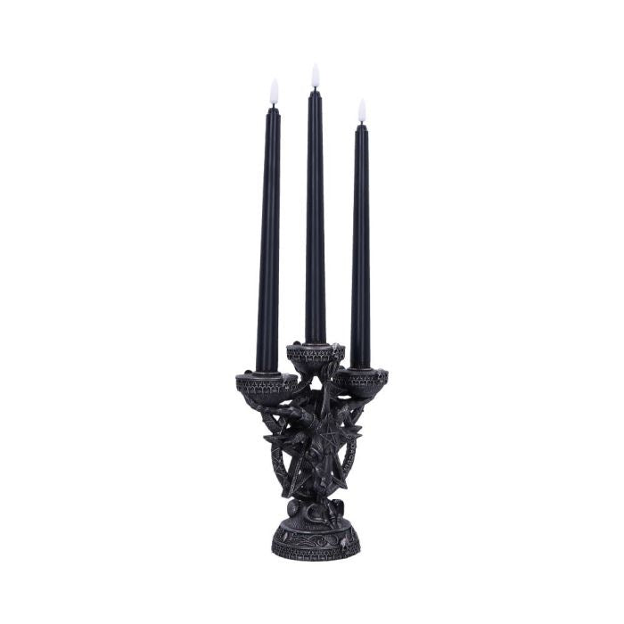 Baphomet's Radiance Candelabra with LED Candles