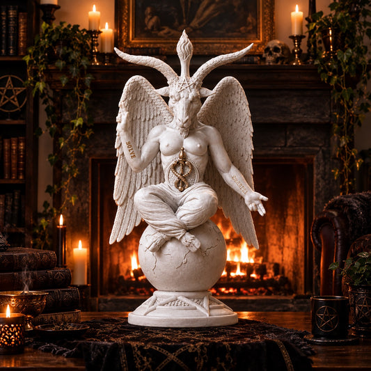 Dark Lord 25cm White Baphomet Figurine