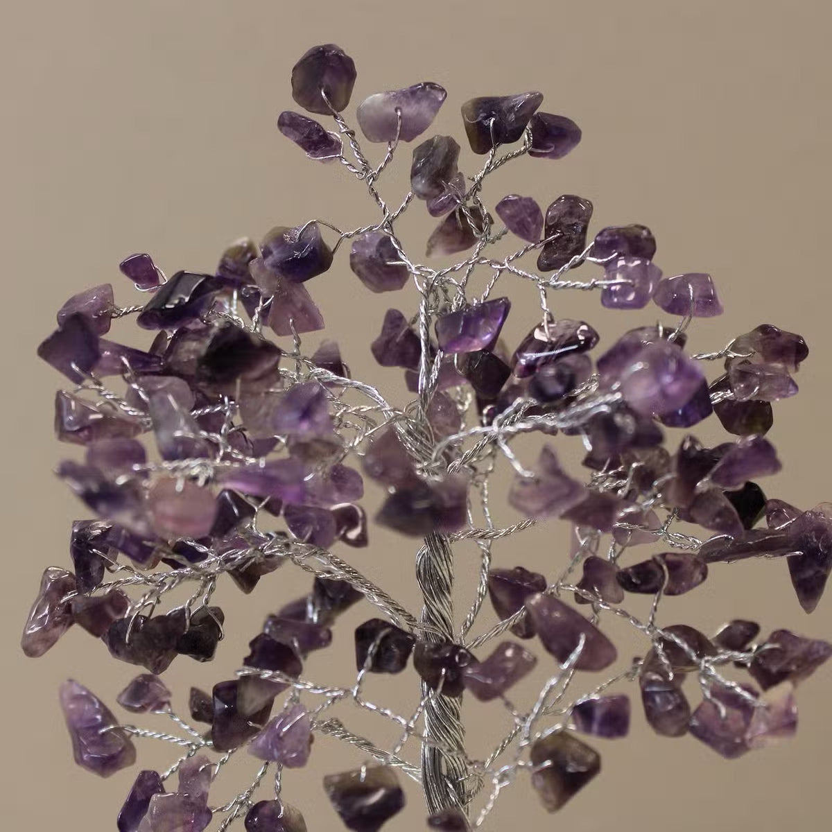 Amethyst Gemstone Tree with Orgonite Base - 160 Stone