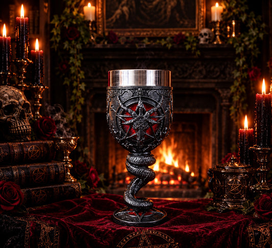 Baphomet Sabbatic Goat Diety Goblet 16cm