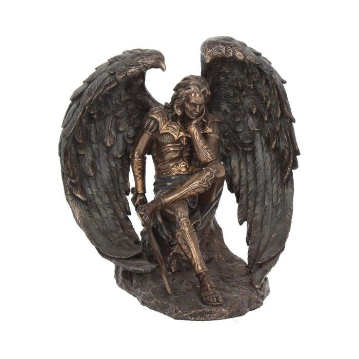 Bronzed Lucifer The Fallen Angel Religious Figurine. 21cm