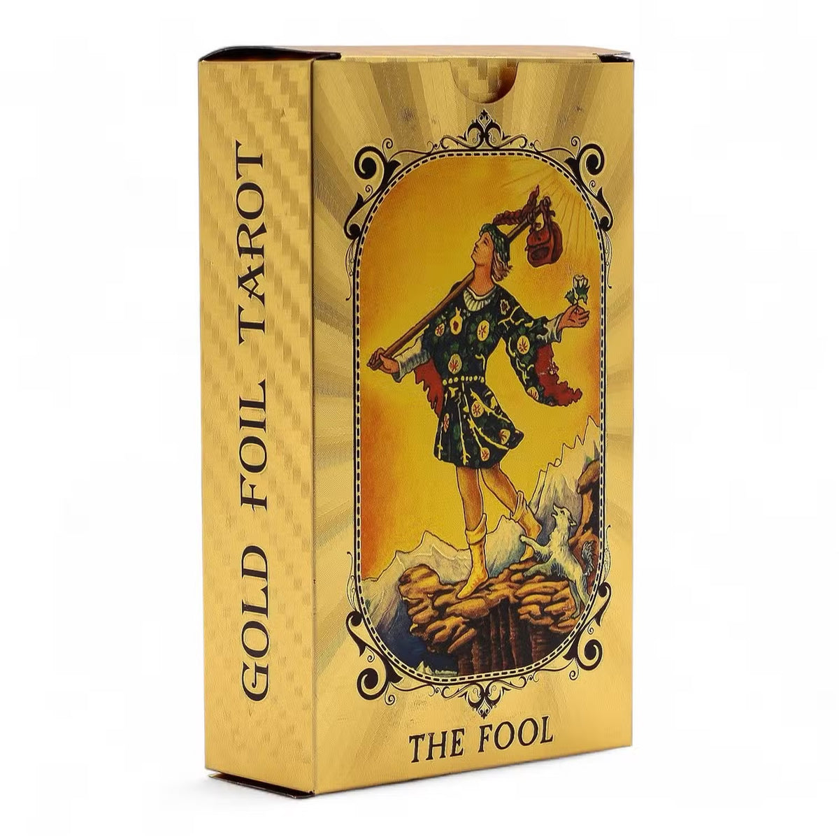 Blue & Gold Luxury Foil Tarot Card Set - All Seeing Eye - with booklet