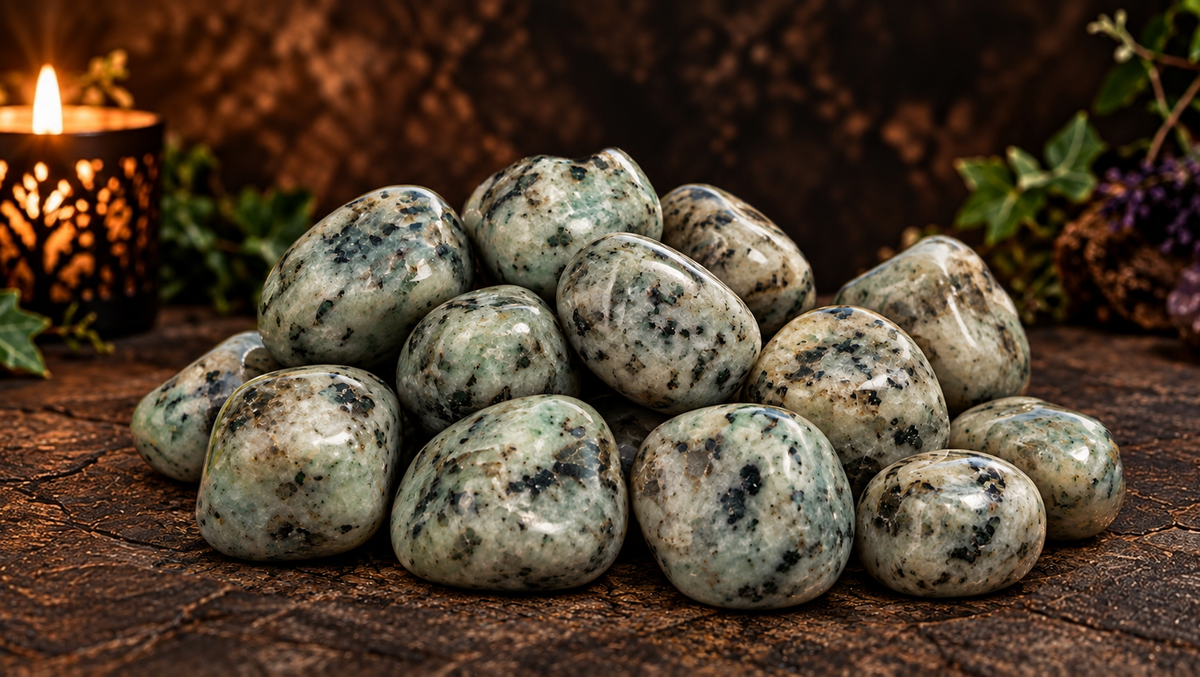 Kiwi Jasper Tumble Stone