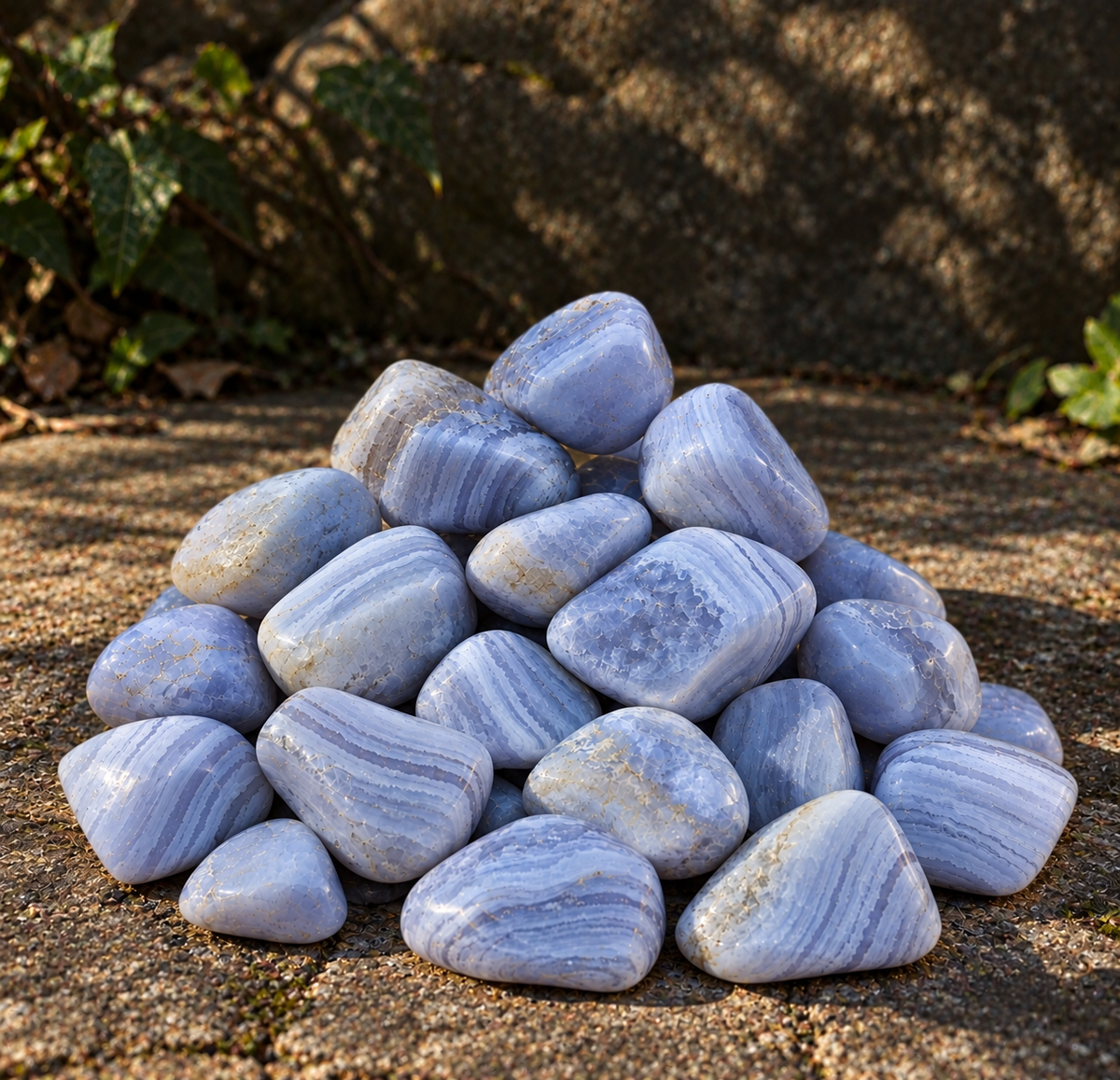 Blue Lace Agate Tumble Stone