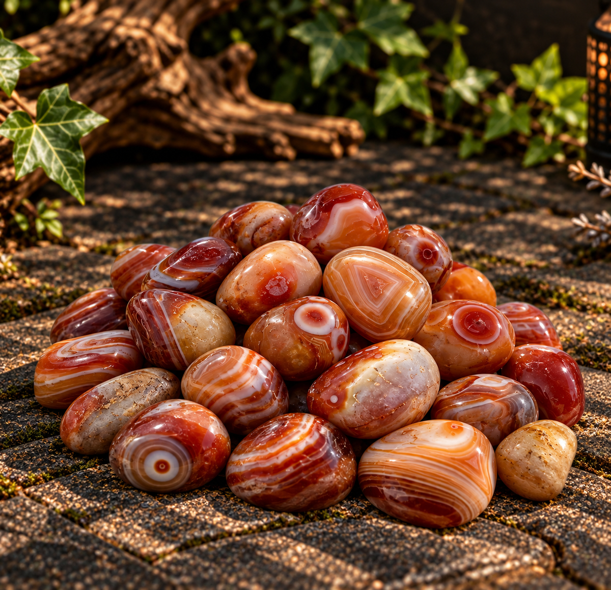 Red Sardonyx Tumble Stone