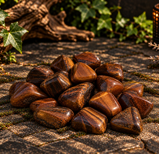 Red Tigers Eye Tumble Stone