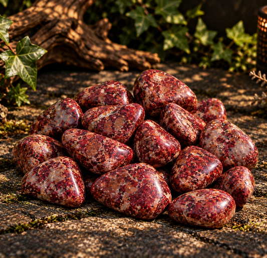 Red Wine Quartz Tumble Stone