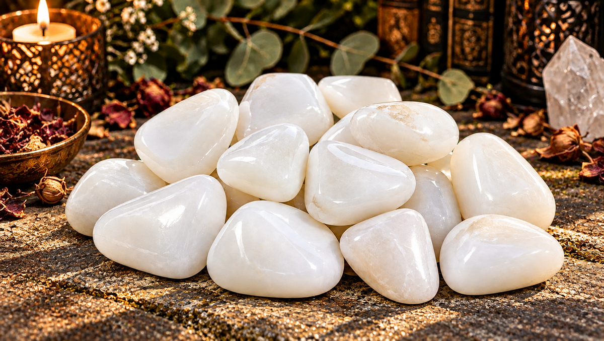 Snow Quartz Tumble Stone